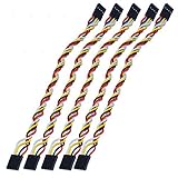 Perfk ジャンパー線　メスコネクタ　Arduinoブレッドボード用　　5本セット　　PVC 4-Pin デュポンケーブル　