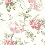 Beacon House 2614-21004 Juliana Vintage Floral Wallpaper, Rose [並行輸入品]