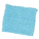 Prettyia ウールブレンド　子供　写真の小道具　ブランケット　編み紐　編み物の毛布　新生児　赤ん坊　パーティー　全4色 - 青