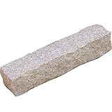 和風庭園縁石 みかげ 45×9×9cm　2本セット 白