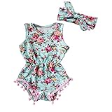 Gotd 新生児 幼児 ベビー女の子用 ロンパース ジャンプスーツ ボディスーツ 服装 服 24 Months グリーン