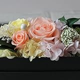 fleurcocoオリジナル　枯れないお花のサプライズフラワーボックス :オレンジ 【誕生日 プレゼント 　送別　花　 お見舞い 記念日　 結婚祝い プレゼント 彼女】