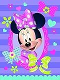 The Northwest Company Disney's Minnie Mouse Bow-Tique Super Plush Throw, 46 by 60-Inch [並行輸入品]