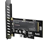 M.2 PCIe NVMe 4.0/3.0 変換アダプター M.2用 PCI-express 4.0/3.0 x4変換ボード、M.2 スロット、M.2 PCIE SSD（NVMeとAHCI）、PCI-E GEN4フルスピード、デスクトップPC用インストール（PA09-HS）