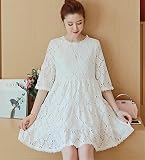 マタニティウェア 服 ワンピース 透け感 無地 夏 ゆったり カジュアル ワンピース 妊婦服 産前 産後 レディース マタニティワンピース XXL ホワイト