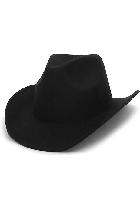 Funny Party Hats Black Cowboy Hat 