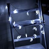 アウトドアStingライトSolar Powered 3.5 M / 20leds Moon文字列フェアリーライトクリスマス文字列ライトの防水の庭、パティオ、庭、ホーム、クリスマスツリー M ホワイト