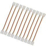 LEDENET 5pins 10 mm LED RGBWストリップライトにコネクタをクイックストリップAny Angel Turn、溶接なし、簡単ソリューションDIY ( 10個パック) 3Pin 1