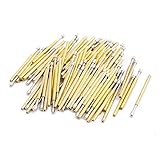 uxcell テストプローブ針 P160-D2 24.5mm長 スプリング圧力試験プローブニードル 100個入り