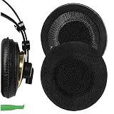 Geekria イヤーパッドComfort 互換性 パッド アーカーゲー AKG K240/ K240S/ K240MKII/ K241/ K270/ K271/ K271S/ K272/ K52/ K72/ K92/ K242/ K340/ K550/ K55 ヘッドホンに対応 イヤパッド/イヤークッション/イヤーカップ (ベロア/ブラック)