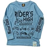《H28年秋冬物》BOOM TOWNKIDS(ブームタウンキッズ) RIDERS HIGH スラブ天竺長袖Tシャツ 110cm/ブルー NO.F-961095