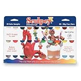 Sculpey Clay ,サンプラーパック、しなやかソフト30色、1オンス。。
