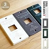 ART WORK STUDIO スチールスイッチプレート3 TK-2083 全3色 GN