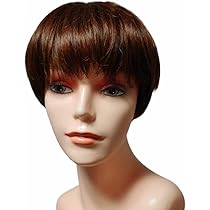 人毛ミックス 高品質 フルウィッグ 医療用 ショート カール ブラウン ウィッグ Amazon.co.jp: Wigrace 国内ブランド 人毛ミックス フルウィッグ