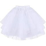 MIRIPARIS(ミリパリ) コスプレ メイド服 ふわっとノリノリ夢気分【従順メイド:エマ】【パニエ 白】チュール ミニ スカート ひとつ上をめざす セクシーアップ フリル フリーサイズ