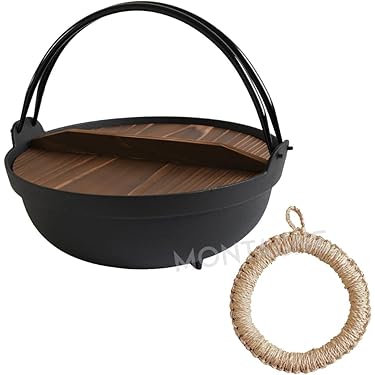 【蔵出し品】囲炉裏鍋 鉄鍋 木製蓋付 直径36.5㎝ 深さ14.5㎝ 蔵出し品】囲炉裏鍋 鉄鍋 木製蓋付 直径36.5㎝ 深さ14.5㎝