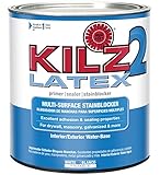 KILZ 2 多表面 汚れ防止 内外装 ラテックス プライマーシーラー 1クォート 10942 1