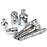 TIMESETL ソケットアダプター 変換アダプターセット 差込角変換 9.53⇔12.7・6.35⇔9.53mm 6.35（1/4"）・9.53（3/8"）・12.7（1/2"）