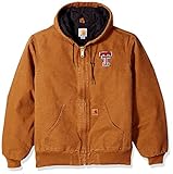 NCAAテキサスTechレッドRaiders Boy 's Quilted Flannel Lined Sandstone Active Jacket 3L ブラウン