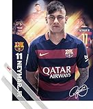 ポスター: Football Miniポスター – FCバルセロナ、Neymar 2015 / 16 ( 20 x 16インチ) BU016302