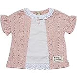 2017年 夏物 UZULAND ウズランド オパール風プリント 重ね着風 半袖Ｔシャツ ピンク◇90cm