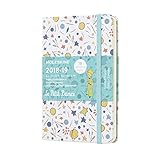 Moleskine 2018-2019 18M Limited Edition Petit Prince Weekly Notebook, Pocket, Weekly Notebook, Pattern White, Hard Cover (3.5 x 5.5)