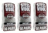 Homax Group Inc 4 Steel Wool Extra Coarse 16 Pads - 3 Pack (48 Pads) [並行輸入品]