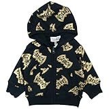 【秋冬物】 GARACH(ギャラッチ) 裏毛英字ロゴ総柄Ptパーカージャケット 80cm /GO NO.AH-531901