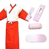 七五三 女児着付小物5点セット 3サイズ2色/7歳 赤