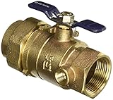 Febco 781296ll 1 – 1 / 4 "ボールバルブwith Unionと1 / 8 "サイドポート、左