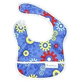 Bumkins Waterproof Starter Bib, Blue Gears by Bumkins [並行輸入品]