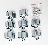 Garageストレージオーガナイザーセットof 8 for Mops、Brooms、Rakes、壁ホルダーツール、ガーデンツールオーガナイザー用