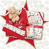 Izziwotnot Forever Friends Candy Cane Christmas Baby Gift Basket, 3 - 6 Months by Izziwotnot