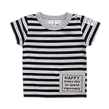 (ポスター) POSTAR ハッピーポケット ボーダーTEE　杢グレー　130cm