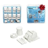 wifelabキャビネットロック|ユニバーサル赤ちゃん+ Childproof withクイックインストール( < 3分以内) |強力な磁石& Secure ( 8ロック+ 2キー) | 7 Extr