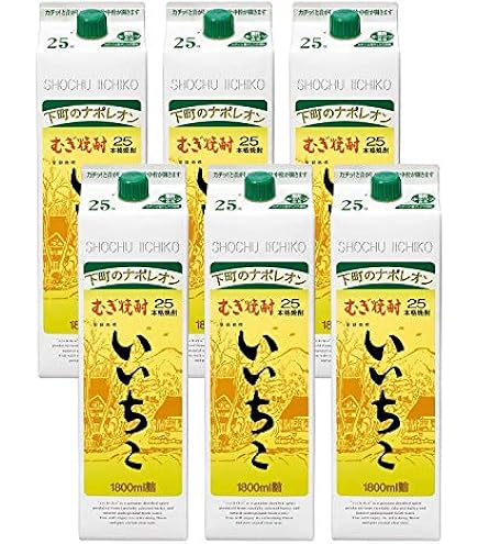 Amazon.co.jp: 麦焼酎 かのか 25度 1800mlパック 2ケース（12本