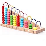 Ajusen 玉そろばん 木のおもちゃ 知育玩具 数字知育 子供計算 すうじ 計算
