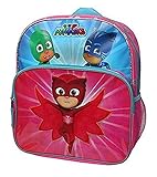 Disney Junior PJ Masks Owlette, Gekko and Catboy"Save The Day" 36cm Backpack with Side Mesh Pockets