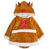 トナカイ ワンピース ベビー 女の子 ブルマ付き なりきり クリスマス 衣装 トナカイ 70cm