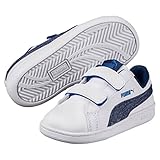 [プーマ] ベビーシューズ Puma Smash Denim 2 V Inf 363996 プーマ ホワイト/ブルー デプス 13.0(13 cm)