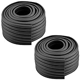 uxcell コーナークッション　コーナーガード　コーナーパッド　コーナーカバー エッジ ガード バンパー ベッドルーム 家具 テーブル デスク 気泡ゴム製 ブラック 2個入れ