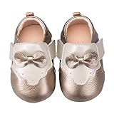 Tortor 1bacha(JP)ベビーシューズ　女の子　子供フラットシューズ　本革　フォーマル靴　キッズ　蝶結び　ファーストシューズ　新生児　レザー　春夏　10.5-12.5cm　スエード靴底　乳児