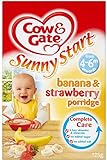 Cow & Gate Sunny Start Banana & Strawberry Porridge 4-6mth+ (125g) 牛とゲート日当たりの良いスタートバナナとイチゴ粥4-6Mth + 