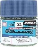 GSI クレオス(GSI Creos) 水性ガンダムカラー GQuuuuuuXブルー 半光沢 10ml 模型用塗料 HGQ02