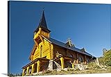 David Uribeプレミアムシックラップキャンバス壁アート印刷題名アルゼンチン、Patagonia Bariloche、San Eduardo Chapel 24" x 16" 2012184_2