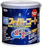 アサヒペン ペンキ 水性スーパーコート 水性多用途 青 0.7L