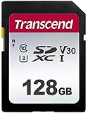 Transcend SDカード 128GB UHS-I U3 V30 対応 Class10 (最大転送速度95MB/s) 5年保証 TS128GSDC300S-E【Amazon.co.jp限定】