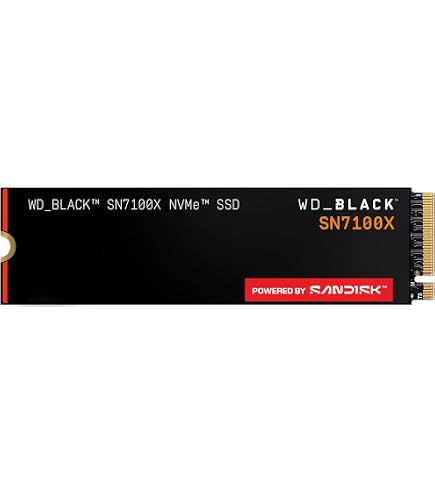 WD_Black SN7100 500GB NVMe SSD, M.2 2280 Read Speed up to 6800 MB