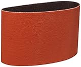 3M Cloth Belt 747D, Ceramic Grain, 3-1/2 Width x 15-1/2 Length, 80 Grit, Orange (Pack of 50) by 3M