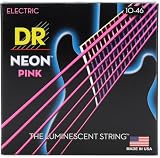 DR Strings (デーアール) エレキ弦 NEON ピンク カラー コーテッド .010-.046 NPE-10 【国内正規品】